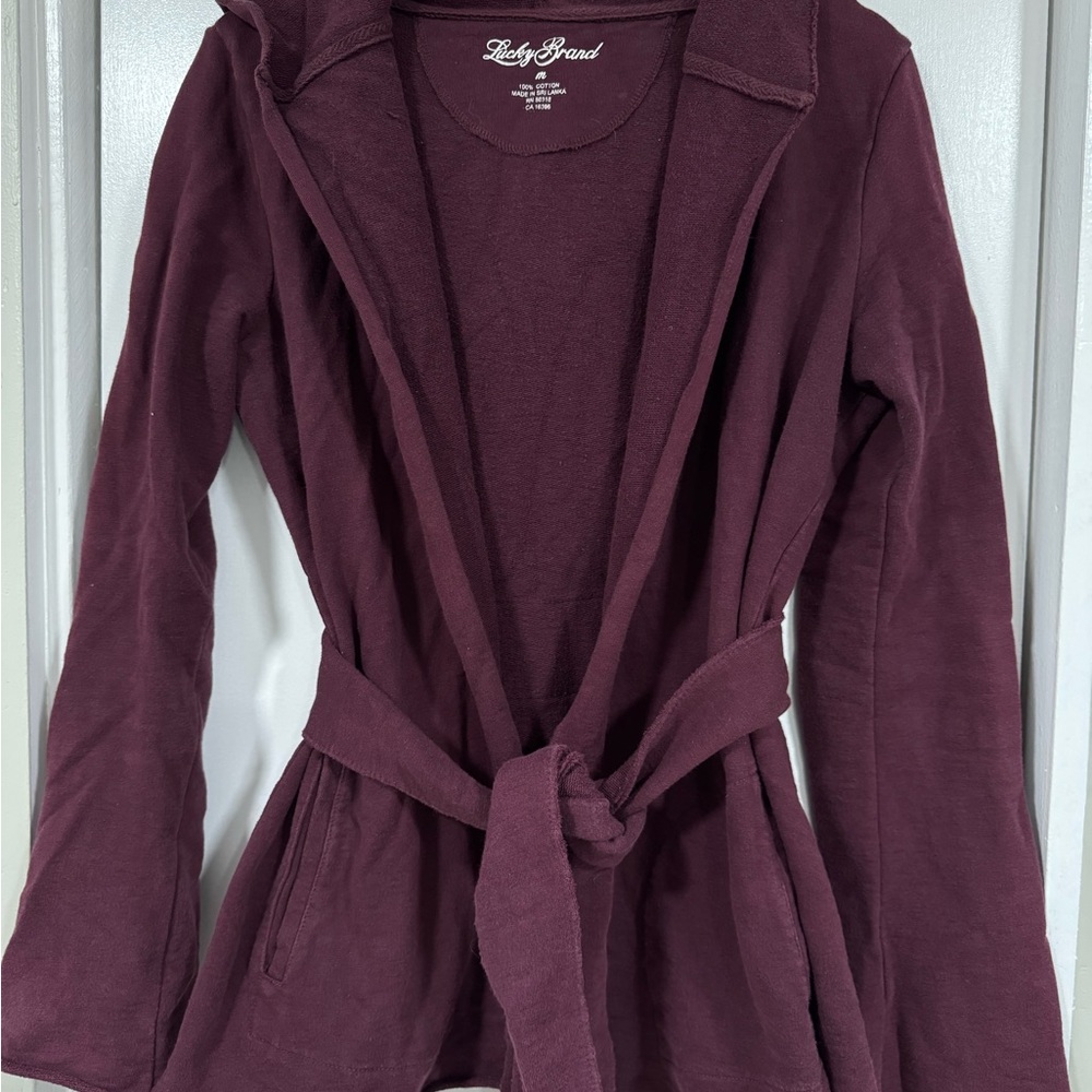 Lucky Brand Maroon cotton sweater
